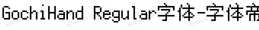 GochiHand Regular字体字体转换
